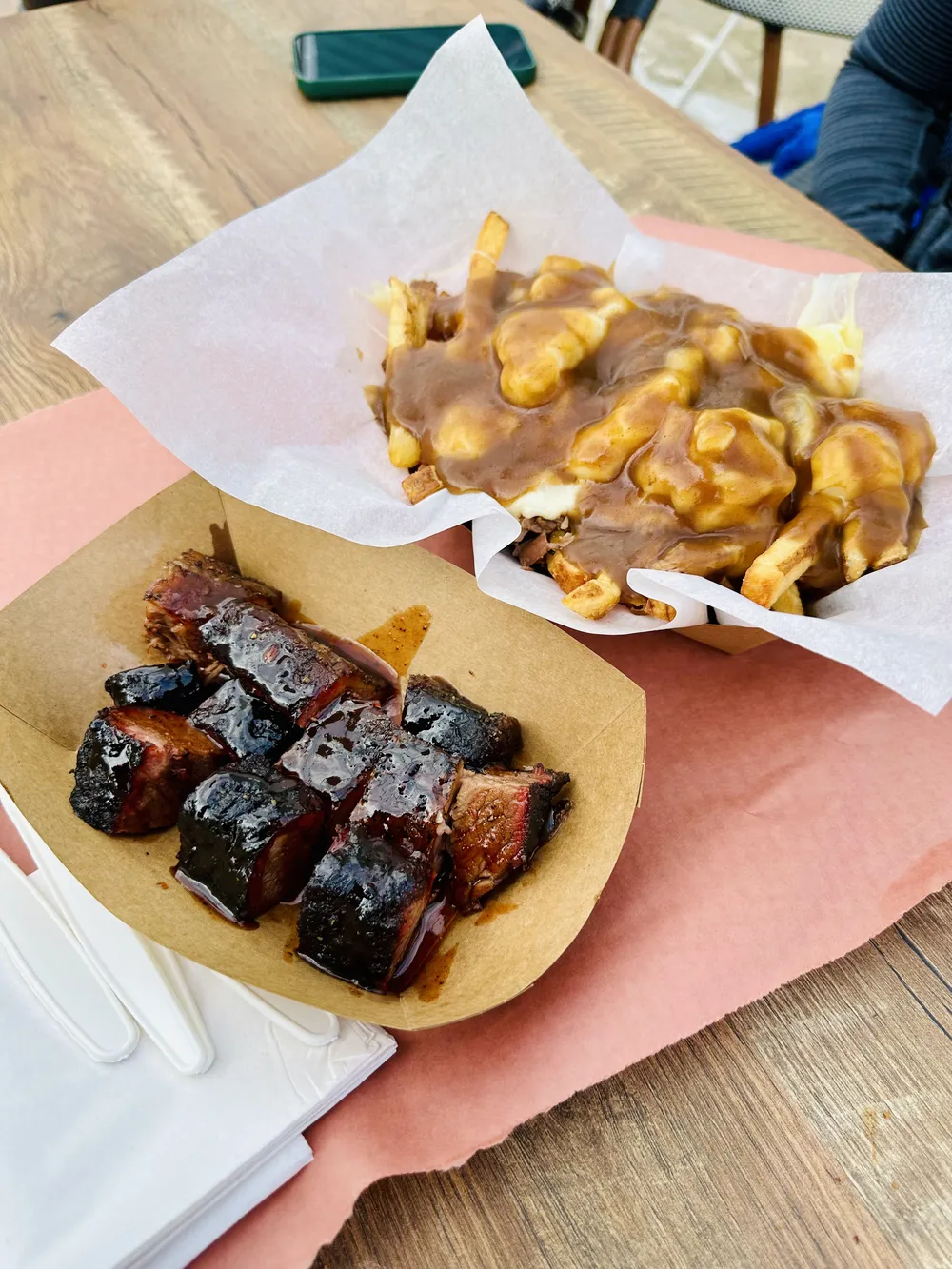Burnt ends and poutine